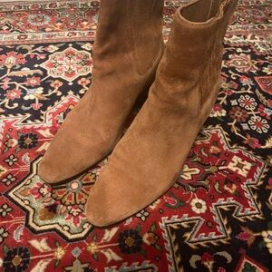 J. Crew Chestnut Suede Ankle Booties